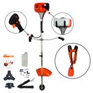Roçadeira a Gasolina Aparador Cortador de Grama 52cc 2,5HP com Tubo Bipartido Profissional FAK520RB Carbon Fak