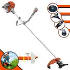 Roçadeira À Gasolina Completa Tekna RL520ACG2 Motor 2T 2HP 52cc 13.000rpm Com Carretel e Lâmina 3 Pontas + Kit Lâminas 2 Pontas e Disco 80 Dentes