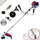 Roçadeira À Gasolina Kawashima BCJ521L 52cc 2,5HP 10.000rpm Aparador de Grama Completo 6 Em 1 Com Carretel de Nylon + Faca 2 Pontas + Faca 3 Pontas + Faca 40 Dentes de Vídea + Faca 80 Dentes + Trimmer Roçadeira À Gasolina Kawashima BCJ521L 52cc 2,5HP 10.000rpm Aparador de Grama Completo 6 Em 1 Com Carretel de Nylon + Faca 2 Pontas + Faca 3 Pontas + Faca 40 Dentes de Vídea + Faca 80 Dentes + Trimmer
