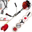 Roçadeira À Gasolina Kawashima KW43-L 43cc 2T 1,7HP de Potência 10.000rpm Aparador de Grama 5 Em 1 Com Carretel de Nylon e Lâmina 3 Pontas + Lâmina 2 Pontas + Lâmina 6 Pontas + Lâmina 40 Dentes Vídea