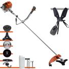 Roçadeira À Gasolina Tekna RL520ACNTK 52cc 2HP 6 Em 1 Com Carretel + Faca 2 Pontas + Faca 3 Pontas + Faca 40 Dentes Vídea + Faca 80 Dentes + Trimmer