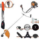 Roçadeira À Gasolina Tekna RL520P 52cc 2HP 6 Em 1 Com Carretel + Faca 2 Pontas + Faca 3 Pontas + Faca 40 Dentes Vídea + Faca 80 Dentes + Trimmer
