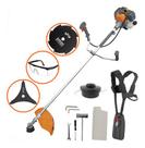 Roçadeira a Gasolina Tekna Rl520PI 52cc 2hp + Lamina Faca 8 Pontas + Óculos de Proteção Profissional com Regulagem