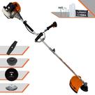 Roçadeira À Gasolina Terra GRHB430 Bipartido 43cc 1,7HP 12.000rpm Alta Performance Profissional Completo Para Todos os Tipo de Cortes Com Carretel de Nylon + Facas 2 Pontas e 80 Dentes + Escova de Aço