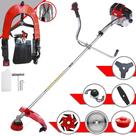 Roçadeira À Gasolina Toyama RT43-L 43cc 2T 1,7HP Com Carretel Nylon + Faca 2 Pontas + Faca 3 Pontas + Faca 6 Pontas + Disco 40 Dentes Vídea + Trimmer