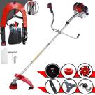 Roçadeira À Gasolina Toyama RT43L 43cc 2T 1,7HP 6 Em 1 Com Carretel Nylon + Faca 2 Pontas + Faca 3 Pontas + Faca 6 Pontas + Faca 80 Dentes + Trimmer