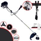 Roçadeira À Gasolina Toyama RT43LB25A 43cc 1,7HP Alta Rotação Com 4 Opções de Corte C/ Carretel Nylon + Faca 3 Pontas + Faca 80 Dentes + Escova de Aço