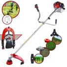 Roçadeira À Gasolina Toyama RT52L 52cc 2HP Alta Performance Com 4 Opções de Corte Com Carretel Nylon + Faca 2 Pontas + Faca 3 Pontas + Escova de Aço