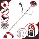 Roçadeira À Gasolina Toyama RT52L 52cc 2HP Alta Performance Com 4 Opções de Corte Com Carretel Nylon + Faca 2 Pontas + Faca 3 Pontas + Faca 40 Dentes