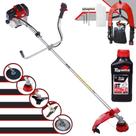 Roçadeira À Gasolina Toyama RT52L Multifuncional 52cc 2HP Com Sistema Antivibração 5 Opções de Cortes, Carretel de Nylon e Kit 4 Facas + ÓLEO TOYAMA Roçadeira À Gasolina Toyama RT52L Multifuncional 52cc 2HP Com Sistema Antivibração 5 Opções de Cortes, Carretel de Nylon e Kit 4 Facas + ÓLEO TOYAMA