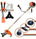 Roçadeira A Gasolina Vulcan Vr620 H 3hp Kit Com 3 Laminas