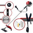 Roçadeira Anmax CG430-P TB À Gasolina 2T 43cc 2HP 9.000rpm Robusta e Resistente de Alta Performance Com Carretel de Nylon e Lâmina Facão 2 Pontas + Lâmina Disco 40 Dentes de Vídea Extra