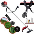 Roçadeira Anmax CG520P-TB À Gasolina 2T 52cc 2,2HP de Potência 10.000rpm Robusta e Resistente Multifuncional 3 Em 1 Com Carretel de Nylon + Lâmina Facão 2 Pontas + Lâmina Circular 80 Dentes