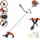 Roçadeira Aparador de Grama À Gasolina Tekna RL520ACG2 52cc 2HP 2T Completa Com Carretel de Nylon + Faca 2 Pontas + Faca 3 Pontas + Faca 80 Dentes