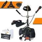 Roçadeira Aparador de Grama À Gasolina Terra GRH-430 43cc Motor 2 Tempos 1,7HP de Potência 6.500rpm Robusta e de Alta Performance Completa Com Carretel de Nylon + Faca 2 Pontas + Faca 3 Pontas