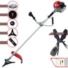 Roçadeira Aparador de Grama Anmax CG430P-TB À Gasolina 43cc 2HP 9.000rpm Profissional Multifunções Com Carretel + Lâmina Facão + Lâmina 3 Pontas + Lâmina 80 Dentes + Escova de Aço 38 Cerdas