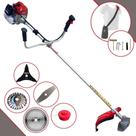Roçadeira Aparador de Grama Kawashima BCJ620L À Gasolina 2T 62cc 3HP 10.000rpm 5 Em 1 Com Carretel de Nylon + Faca 2 Pontas + Faca 3 Pontas + Faca 40 Dentes de Vídea + Disco de Aço Circular 24 Cerdas Roçadeira Aparador de Grama Kawashima BCJ620L À Gasolina 2T 62cc 3HP 10.000rpm 5 Em 1 Com Carretel de Nylon + Faca 2 Pontas + Faca 3 Pontas + Faca 40 Dentes de Vídea + Disco de Aço Circular 24 Cerdas