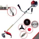 Roçadeira Aparador de Grama Kawashima BCJ620L À Gasolina 62cc 3HP de Potência 10.000rpm 5 Em 1 Com Carretel de Nylon + Lâmina Facão + Lâmina 3 Pontas + Lâmina 40 Dentes Vídea + Lâmina 80 Dentes
