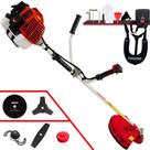 Roçadeira Aparador de Grama Kawashima KW52L À Gasolina 2T 52cc 2,5HP de Potência 10.000rpm Completa Para Todos os Tipos de Trabalho Com Lâmina Facão + Lâmina 3 Pontas + Lâmina 80 Dentes + Trimmer Roçadeira Aparador de Grama Kawashima KW52L À Gasolina 2T 52cc 2,5HP de Potência 10.000rpm Completa Para Todos os Tipos de Trabalho Com Lâmina Facão + Lâmina 3 Pontas + Lâmina 80 Dentes + Trimmer