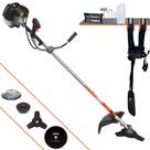 Roçadeira Aparador de Grama Lateral À Gasolina Terra GRH-430 43cc 2T 1,7HP 6.500rpm Multifuncional Completa 4 Em 1 Com Carretel de Nylon + Faca 3 Pontas + Faca 80 Dentes + Escova de Aço Giratória Roçadeira Aparador de Grama Lateral À Gasolina Terra GRH-430 43cc 2T 1,7HP 6.500rpm Multifuncional Completa 4 Em 1 Com Carretel de Nylon + Faca 3 Pontas + Faca 80 Dentes + Escova de Aço Giratória