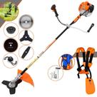 Roçadeira Aparador de Grama Vulcan VR520H À Gasolina 52cc 2,5HP 10.000rpm Profissional Multifunções Com Carretel Nylon + Lâmina Facão + Lâmina 3 Pontas + Lâmina 40 Dentes + Lâmina 80 Dentes + Trimmer
