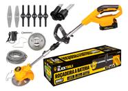 Roçadeira Aparador Grama A Bateria 21v 750w Com Acessórios