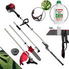 Roçadeira Bipartido Com Extensor Toyama TBC43MT À Gasolina 2T 43cc 1,8HP 9.200rpm Com Carretel Nylon + Faca 3 Pontas e Sabre 10 Polegadas + ÓLEO STIHL