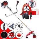 Roçadeira Com Sistema Anti-Vibração Toyama RT52-L 52cc 2HP Com Carretel + Faca 2 Pontas + Faca 3 Pontas + Faca 6 Pontas + Faca 80 Dentes + Trimmer
