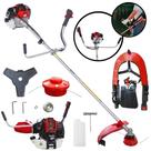 Roçadeira Com Sistema Anti-Vibração Toyama RT52L À Gasolina 52cc 2T 2HP de Potência 10.000rpm Multifuncional Com Cabeçote de Nylon + Lâmina 3 Pontas