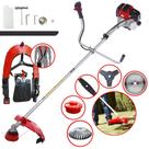 Roçadeira Com Sistema Antivibração Toyama RT43-L À Gasolina 1,7HP 43cc 10.000rpm Kit de Facas Extras 2 Pontas, Faca 40 Dentes Vídea e Escova 38 Cerdas