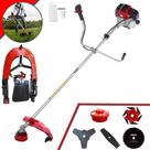 Roçadeira Com Sistema Antivibração Toyama RT43L À Gasolina 2T 43cc 1,7HP Com Carretel + Faca 2 Pontas + Faca 3 Pontas + Faca 6 Pontas + Faca 80 Dentes