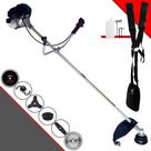 Roçadeira Com Sistema Antivibração Toyama RT43LB25A À Gasolina 2T 1,7HP 43cc + Kit de Faca 2 Pontas, Faca 40 Dentes de Vídea, Faca 80 Dentes e Trimmer