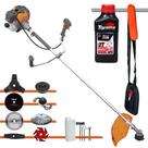 Roçadeira Completa À Gasolina Tekna RL520P Motor 2 Tempos 52cc 2HP Alta Performance Com Carretel Nylon + Kit 7 Opções de Corte + ÓLEO TOYAMA 2T Roçadeira Completa À Gasolina Tekna RL520P Motor 2 Tempos 52cc 2HP Alta Performance Com Carretel Nylon + Kit 7 Opções de Corte + ÓLEO TOYAMA 2T