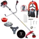 Roçadeira Completa À Gasolina Toyama RT43L 2 Tempos 43cc 1,7HP 10.000rpm Com Lâmina 3 Pontas + Lâmina 80 Dentes + Escova de Aço 38 Cerdas + Carretel