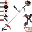 Roçadeira Completa Anmax CG430P-TB À Gasolina 2T 43cc 2HP 9.000rpm Multifuncional de Alta Performance Com Carretel de Nylon + Faca 2 Pontas + Faca 3 Pontas + Faca 6 Pontas + Faca Circular 80 Dentes