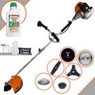 Roçadeira Completa Terra GRHB430 Bi-Partida À Gasolina 43cc 1,7HP 12.000rpm + Com Carretel e Lâmina Facão + Lâmina 3 Pontas, Lâmina 40 Dentes de Vídea, Lâmina 80 Dentes, Escova de Aço e ÓLEO STIHL 2T Roçadeira Completa Terra GRHB430 Bi-Partida À Gasolina 43cc 1,7HP 12.000rpm + Com Carretel e Lâmina Facão + Lâmina 3 Pontas, Lâmina 40 Dentes de Vídea, Lâmina 80 Dentes, Escova de Aço e ÓLEO STIHL 2T