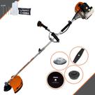 Roçadeira Completa Terra GRHB430 Bipartido À Gasolina 43cc 2T 1,7HP de Potência 12.000rpm Cortador de Grama Robusto Com Carretel de Nylon + Lâmina 2 Pontas + Lâmina 80 Dentes + Escova De Aço 38 Cerdas Roçadeira Completa Terra GRHB430 Bipartido À Gasolina 43cc 2T 1,7HP de Potência 12.000rpm Cortador de Grama Robusto Com Carretel de Nylon + Lâmina 2 Pontas + Lâmina 80 Dentes + Escova De Aço 38 Cerdas