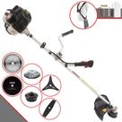 Roçadeira Cortador de Grama 6 Em 1 Kawashima KW52-LE À Gasolina 52cc 2,5HP de Potência 10.000rpm Com Carretel Nylon + Faca 2 Pontas + Faca 3 Pontas + Faca 40 Dentes + Faca 80 Dentes + Escova de Aço
