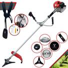 Roçadeira Cortador de Grama À Gasolina Anmax CG430P-TB 43cc 2HP 9.000rpm 6 Em 1 Com Carretel + Faca 2 Pontas + Faca 3 Pontas + Faca 40 Dentes + Faca 80 dentes + Escova de Aço Circular