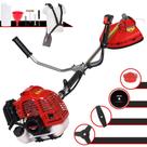 Roçadeira Cortador de Grama Kawashima KW43L À Gasolina 43cc 1,7HP de Potência 10.000rpm Profissional Multifunções Com Carretel de Nylon + Lâmina Facão + Lâmina 3 Pontas + Lâmina Circular 80 Dentes