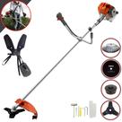 Roçadeira Cortador de Grama RL520ACG2 Tekna À Gasolina 52cc 2HP 13.000rpm Com Carretel + Faca 3 Pontas + Faca 80 Dentes + Escova de Aço 38 Cerdas