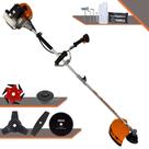 Roçadeira Cortador de Grama Terra GRHB-430 Bipartida À Gasolina 2T 43cc 1,7HP Alta Rotação e Performance Completa Com Carretel e Lâmina Facão + Lâmina 3 Pontas + Lâmina 6 Pontas + Lâmina 80 Dentes