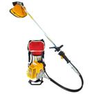 Roçadeira Costal Multifuncional VRC430 2T 43CC 1,7HP com Enxada Capinadeira Cultivadora Vulcan Trent Amarelo