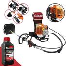 Roçadeira Costal Multifuncional Vulcan VRC430 2T 43cc 1,7HP Com Enxada Capinadeira e Cultivadora + Óleo Toyama FG50 500ml 2T
