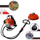 Roçadeira Costal Terra GRC430 À Gasolina 2T 43cc 1,7HP de Potência Aparador de Grama Completo Com Lâmina 40 Dentes de Vídea e Cabeçote de Nylon