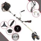 Roçadeira Kawashima KW43LE À Gasolina 43cc 1,7HP 10.000rpm Podador de Grama 5 Em 1 Ideal Para Todos os Tipos de Trabalhos Com Carretel + Faca 2 Pontas + Faca 3 Pontas + Faca 40 Dentes + Faca 80 Dentes