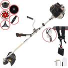 Roçadeira Kawashima KW52-LE À Gasolina 2T 52cc 2,5HP 10.000rpm Máquina de Corta Grama Completo 5 Em 1 Com Carretel de Nylon + Lâmina Facão + Lâmina 3 Pontas + Lâmina 6 Pontas + Lâmina 80 Dentes
