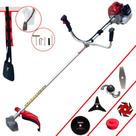 Roçadeira Lateral À Gasolina Kawashima BCJ620-L 62cc 3HP Alta Rotação Completa Para Todos os Tipo de Cortes Com Carretel + Lâmina Facão, Lâmina 3 Pontas, Lâmina 6 Pontas, Lâmina 80 Dentes e Trimmer
