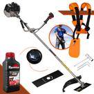 Roçadeira Lateral Anmax CG430-B À Gasolina 43cc 1,7HP 12.000rpm Motor 2T Aparador de Grama Profissional Robusta e Resistente Com Carretel de Nylon + Faca 2 Pontas + ÓLEO TOYAMA 2 TEMPOS