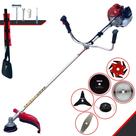 Roçadeira Lateral Kawashima BCJ521L À Gasolina 52cc 2,5HP Alta Potência Multifuncional 6 Em 1 C/ Carretel Nylon e Faca 2 Pontas + Kit Faca 3 Pontas, 6 Pontas, Lâmina 40 Dentes Vídea e Lâmina 80 Dentes